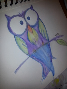 Watercolor Owl by Wandalis